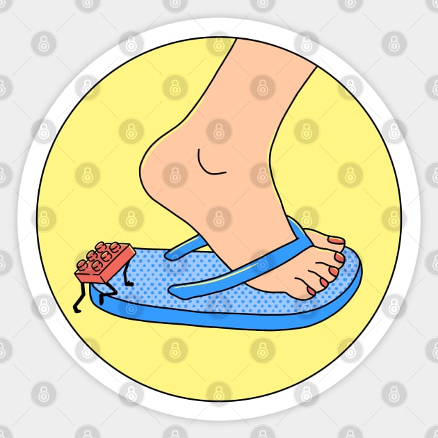 flip-flop Sticker by gotoup